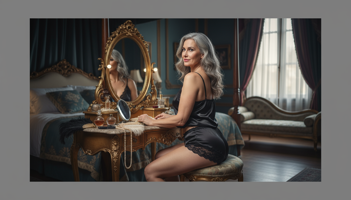 middle aged woman in lingerie Prompts | Stable Diffusion Online